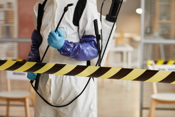 Professional Biohazard technician working in Woodcliff Lake, NJ